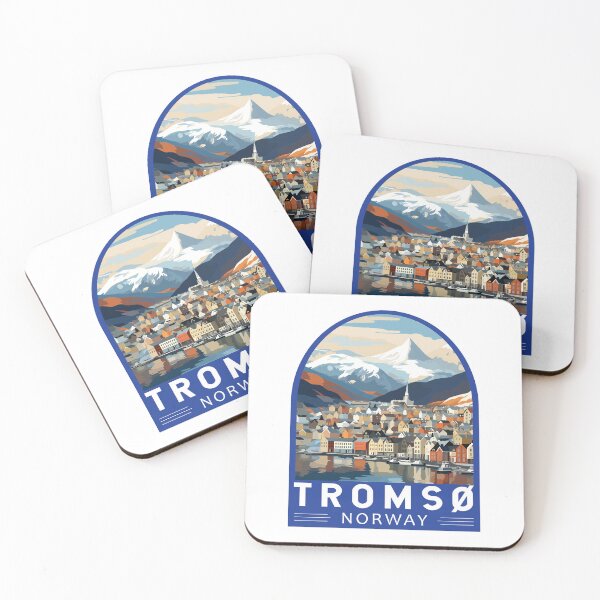 Item preview, Tromso Norway Travel Art Emblem designed and sold by KrisSidDesigns.