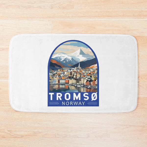 Item preview, Tromso Norway Travel Art Emblem designed and sold by KrisSidDesigns.