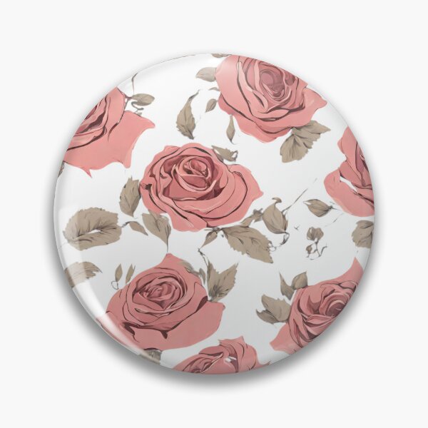 Item preview, Vintage Retro Red Roses Big Pattern designed and sold by Trendz by Ami.