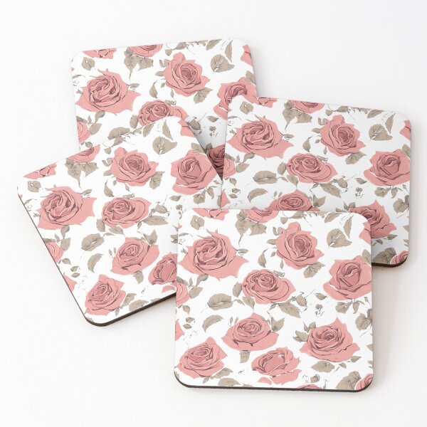 Item preview, Vintage Retro Red Roses Big Pattern designed and sold by Trendz by Ami.