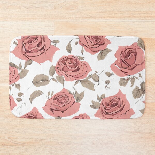 Item preview, Vintage Retro Red Roses Big Pattern designed and sold by Trendz by Ami.