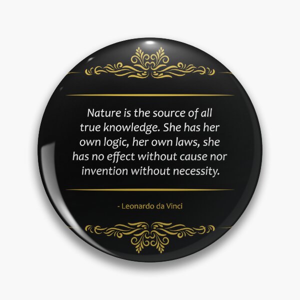 Item preview, Leonardo da Vinci quote The Mother Nature designed and sold by paragonDesign28.