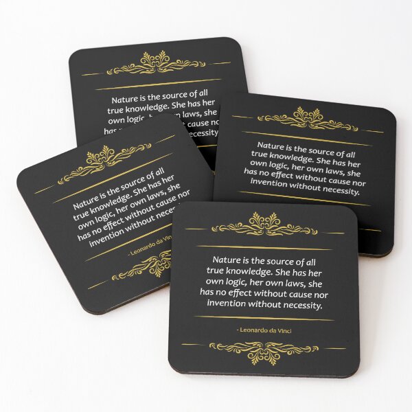 Item preview, Leonardo da Vinci quote The Mother Nature designed and sold by paragonDesign28.
