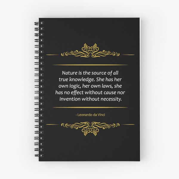 Item preview, Leonardo da Vinci quote The Mother Nature designed and sold by paragonDesign28.