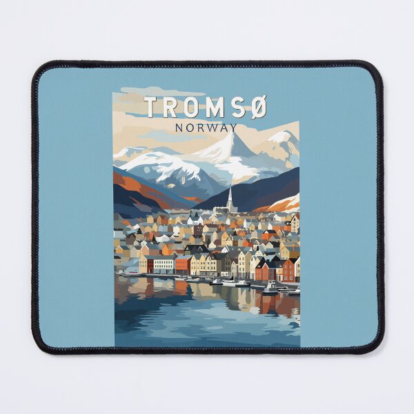 Item preview, Tromso Norway Travel Art Vintage designed and sold by KrisSidDesigns.