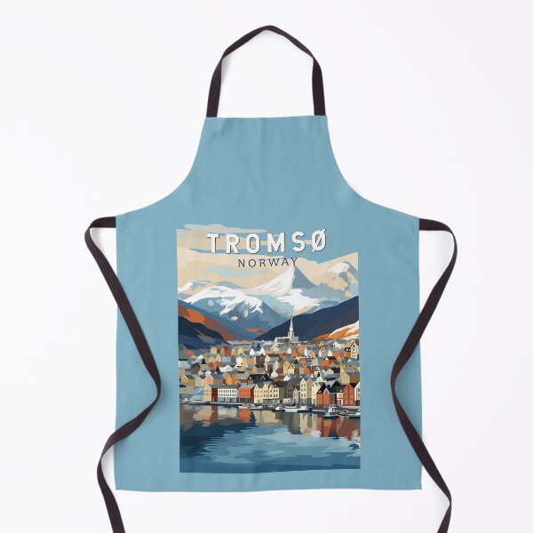 Item preview, Tromso Norway Travel Art Vintage designed and sold by KrisSidDesigns.