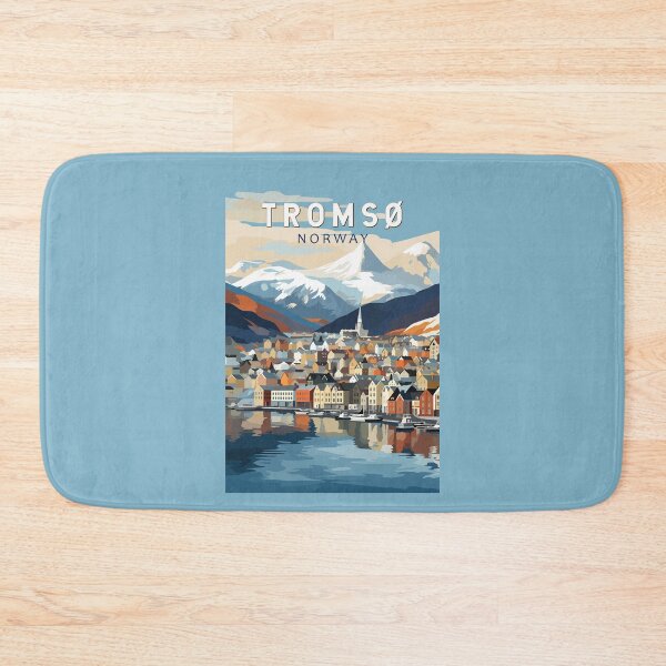 Item preview, Tromso Norway Travel Art Vintage designed and sold by KrisSidDesigns.