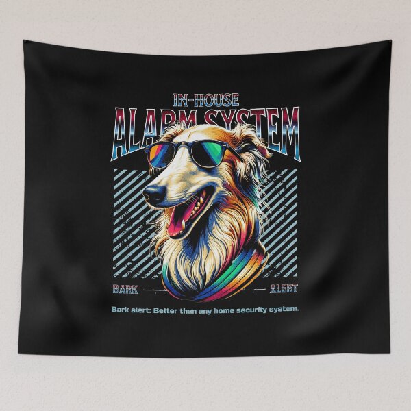 Item preview, Bark Alert Borzoi Dog designed and sold by RedDesignSyc.