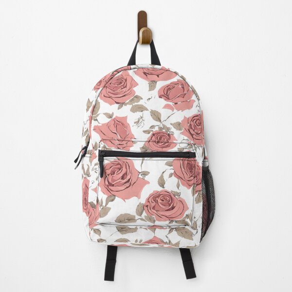 Item preview, Vintage Retro Red Roses Pattern with White Background designed and sold by Trendz by Ami.