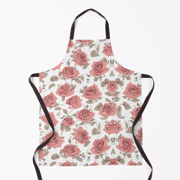 Item preview, Vintage Retro Red Roses Pattern with White Background designed and sold by Trendz by Ami.