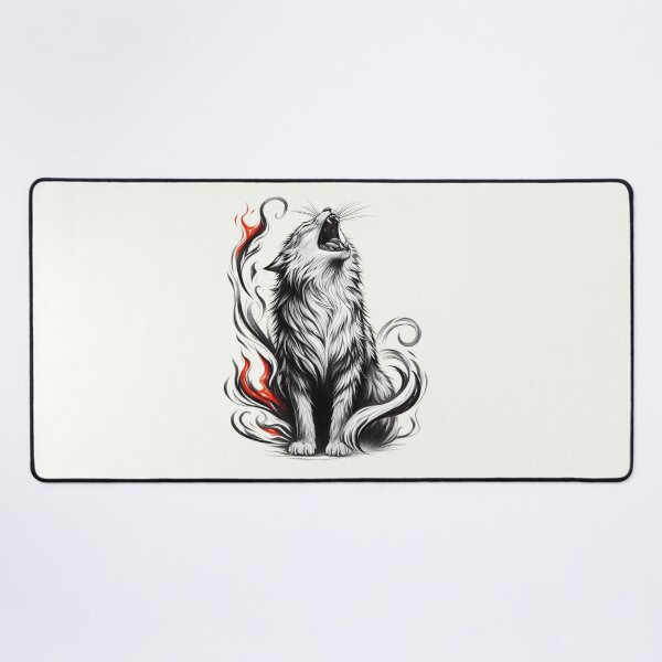 Item preview, Majestic Roaring Cat - Elemental Artwork designed and sold by RuyaFab.