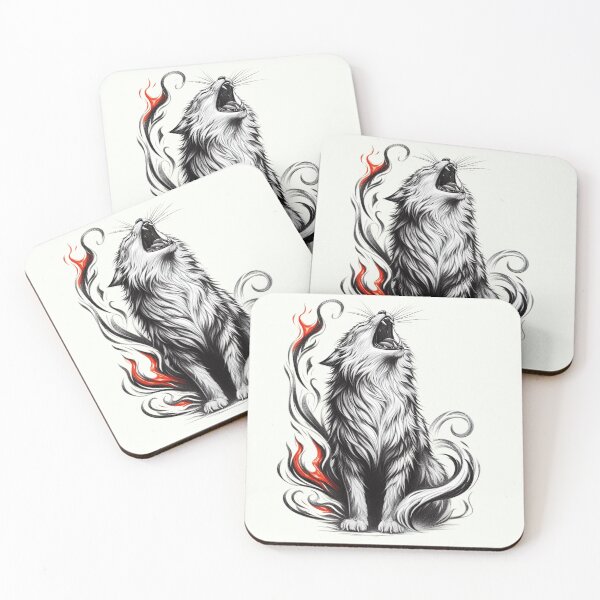 Item preview, Majestic Roaring Cat - Elemental Artwork designed and sold by RuyaFab.