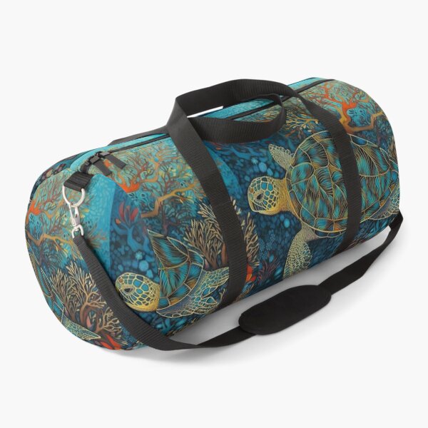 Item preview, Sea turtle swimming through coral and sea fans designed and sold by dcrc.