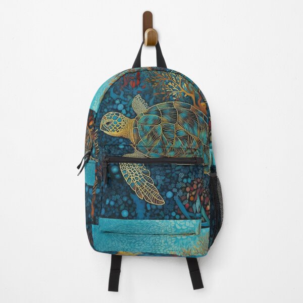 Item preview, Sea turtle swimming through coral and sea fans designed and sold by dcrc.