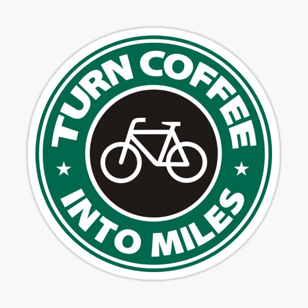 Convierta el café en millas Pegatina