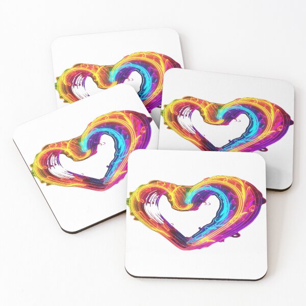 Item preview, Neon Romance: Vibrant Heart Glow designed and sold by 7venty.