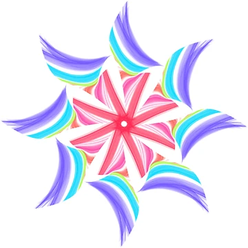 Artwork thumbnail, Multicolored star by Meo Design