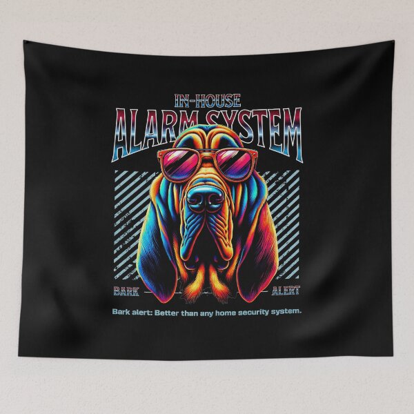 Item preview, Bark Alert Bloodhound Dog designed and sold by RedDesignSyc.