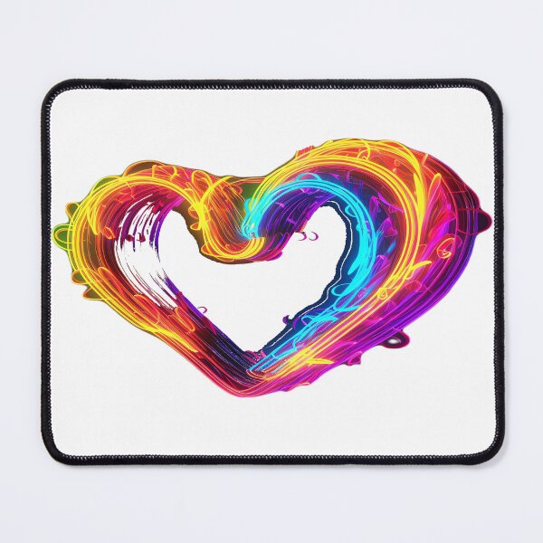 Item preview, Neon Romance: Vibrant Heart Glow designed and sold by 7venty.