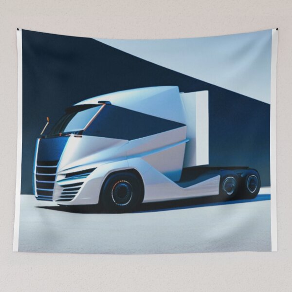 Item preview, truck with aerodynamic, futuristic shapes designed and sold by janjacbu.