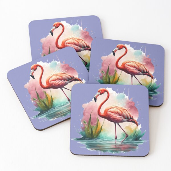 Item preview, Flamingo - Watercolour Painting designed and sold by MyTshirtArt.