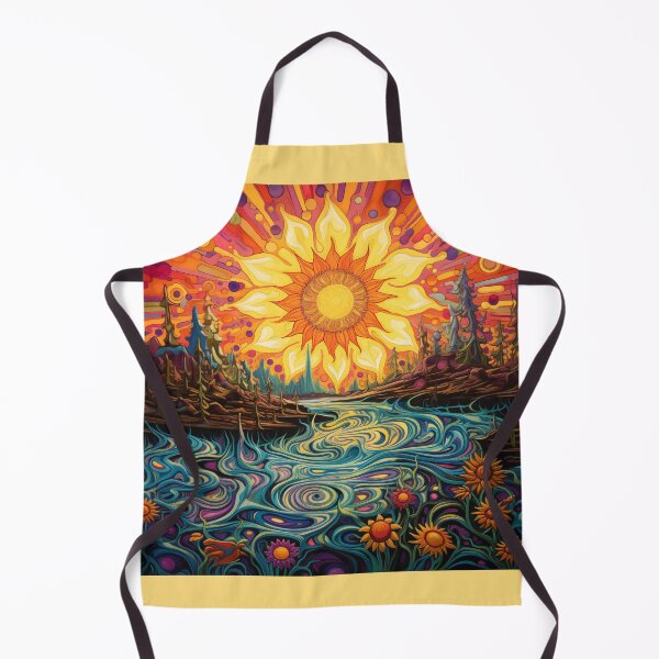 Item preview, Psychedelic Sunflowers, 60s style designed and sold by TheGlassPortal.