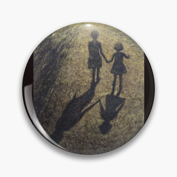 Item preview, Two little girls walking into the sunlight, casting shadows designed and sold by alczar.