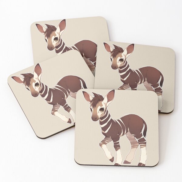 Item preview, Cute okapi // Okapi // flowers, colors journaling , Okapi poster designed and sold by SMARTKIT  DESIGNAGENCY.