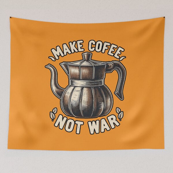 Item preview, Peaceful Brew - Coffee Over Conflict designed and sold by RuyaFab.