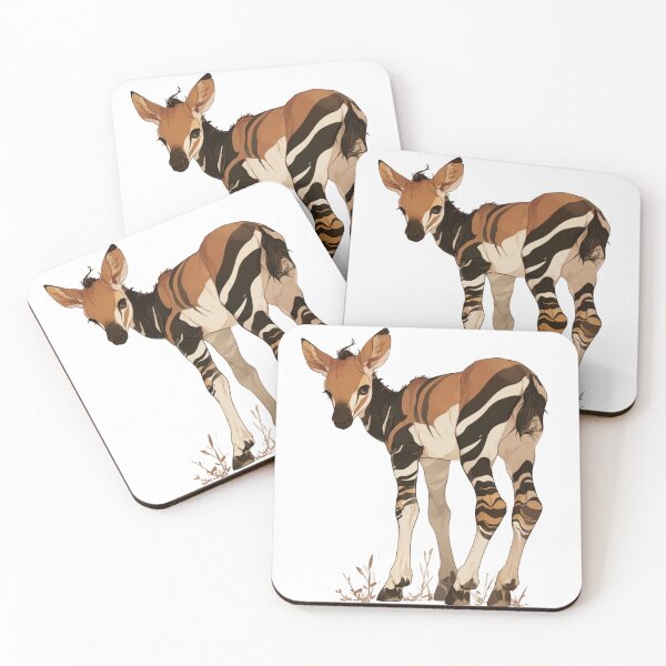 Item preview, Cute okapi // Okapi // flowers, colors journaling , Okapi poster designed and sold by SMARTKIT  DESIGNAGENCY.