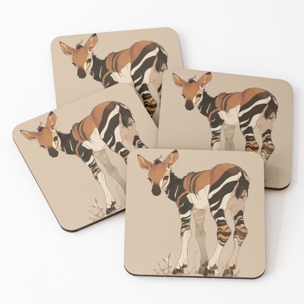 Item preview, Cute okapi // Okapi // flowers, colors journaling , Okapi poster designed and sold by SMARTKIT  DESIGNAGENCY.
