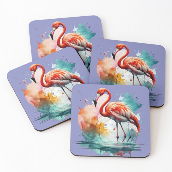 Item preview, Flamingo - Watercolour Painting designed and sold by MyTshirtArt.