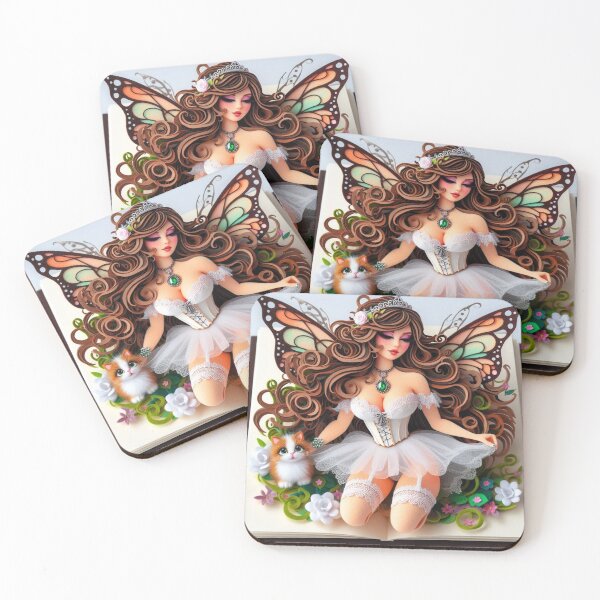 Item preview, Popup Burlesque Fairy with Kitten designed and sold by FairytalePress.