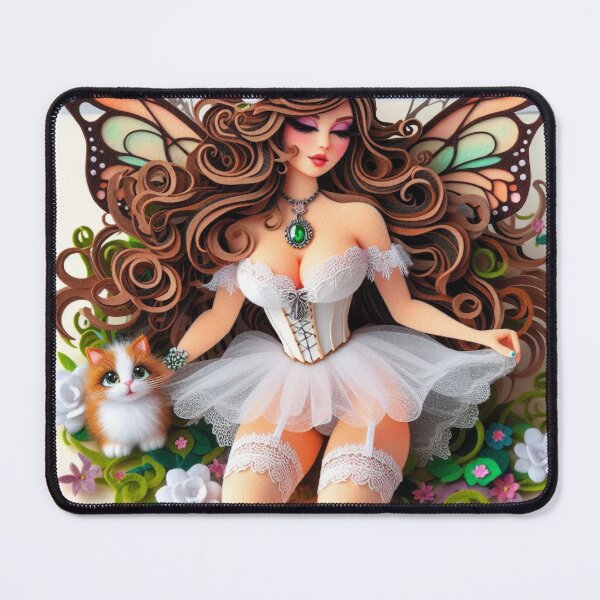 Item preview, Popup Burlesque Fairy with Kitten designed and sold by FairytalePress.