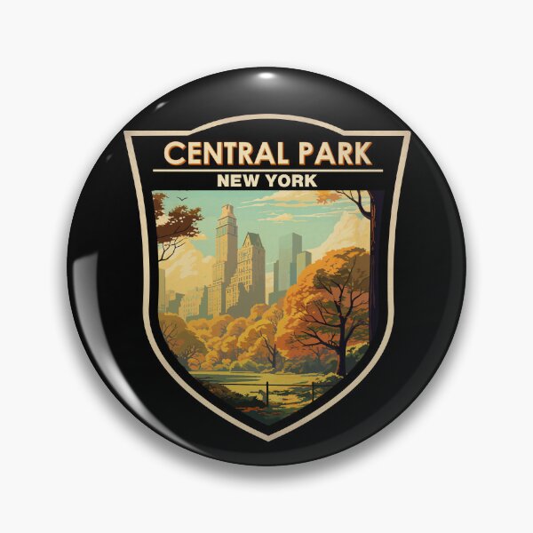 Item preview, Central Park New York Travel Art Badge designed and sold by KrisSidDesigns.