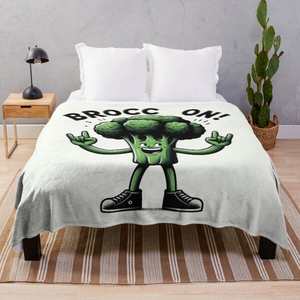 Item preview, Rockin' Broccoli Character - Veggie Fun designed and sold by RuyaFab.