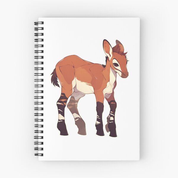 Item preview, Cute okapi // Okapi // flowers, colors journaling , Okapi poster designed and sold by SMARTKIT  DESIGNAGENCY.