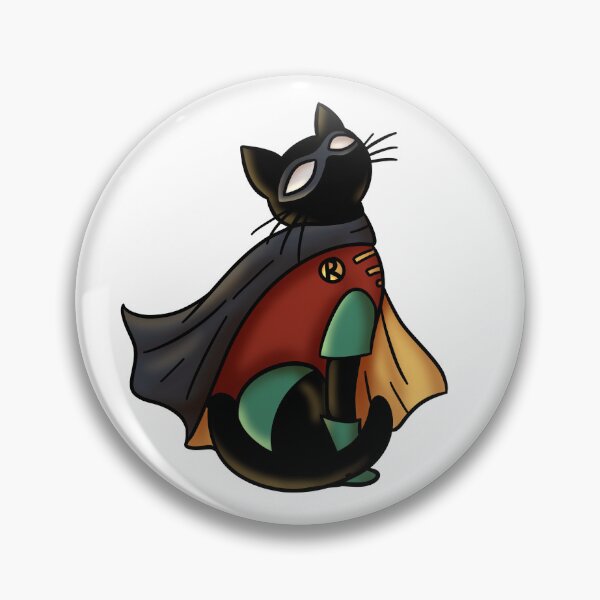 Aperçu de l'œuvre Rouge-gorge chat noir créée et vendue par meggurt-.