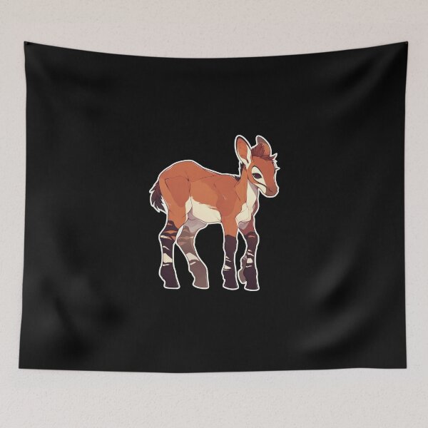 Item preview, Cute okapi // Okapi // flowers, colors journaling , Okapi poster designed and sold by SMARTKIT  DESIGNAGENCY.