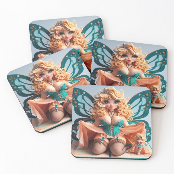 Item preview, Kneeling Burlesque Fairy 3D Popup Look designed and sold by FairytalePress.