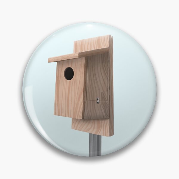 Item preview, American Kestrel Bird Nest Box with Purple Cone Flower designed and sold by Nick Garnhart.
