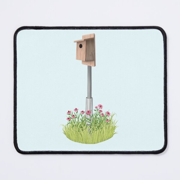Item preview, American Kestrel Bird Nest Box with Purple Cone Flower designed and sold by Nick Garnhart.