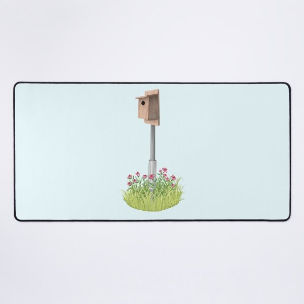 Item preview, American Kestrel Bird Nest Box with Purple Cone Flower designed and sold by Nick Garnhart.