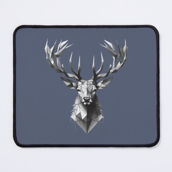 Item preview, Geometric Deer Essence - Abstract Nature Art designed and sold by RuyaFab.