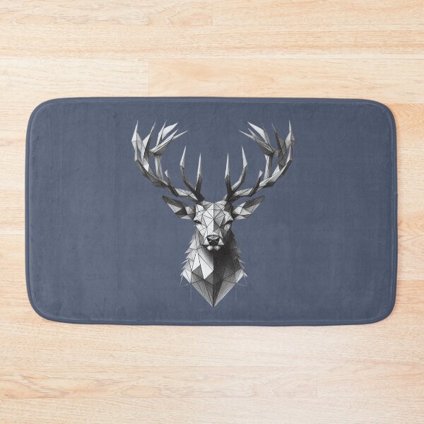 Item preview, Geometric Deer Essence - Abstract Nature Art designed and sold by RuyaFab.