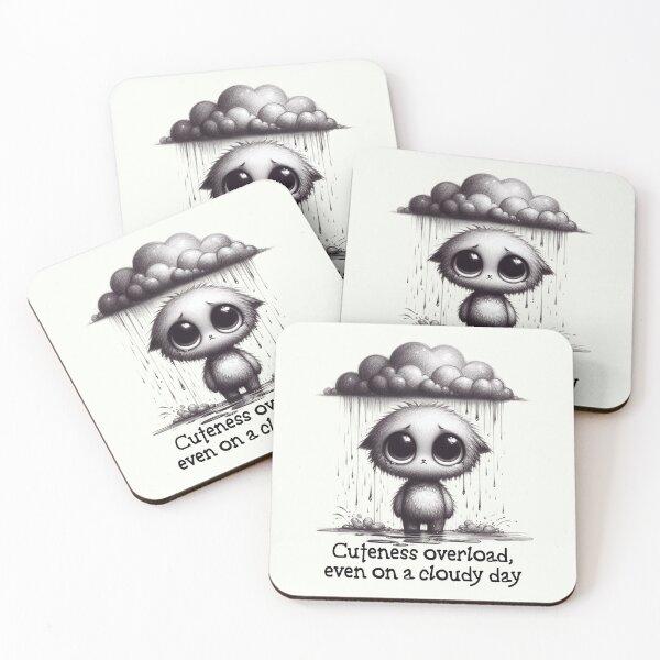Item preview, Adorable Rainy Day - Puddle of Cuteness designed and sold by RuyaFab.