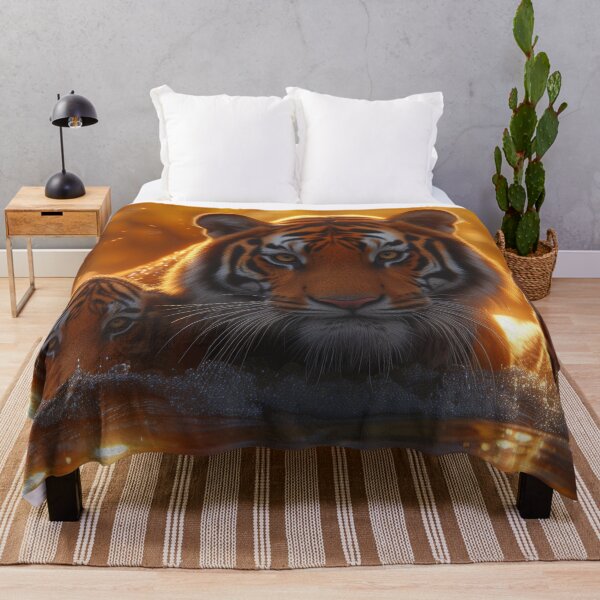 Item preview, A TIGER'S FAMILY AT DUSK designed and sold by ArtbyRolleen.