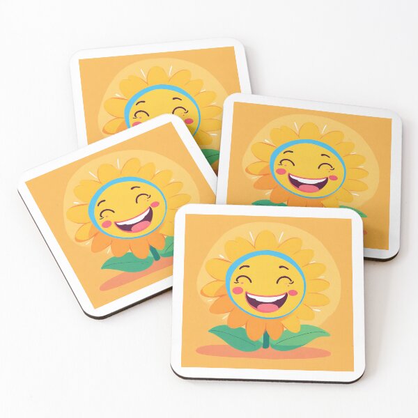 Item preview, Cartoonish smiling sunflower with teeth designed and sold by raleca78.