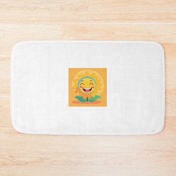 Item preview, Cartoonish smiling sunflower with teeth designed and sold by raleca78.
