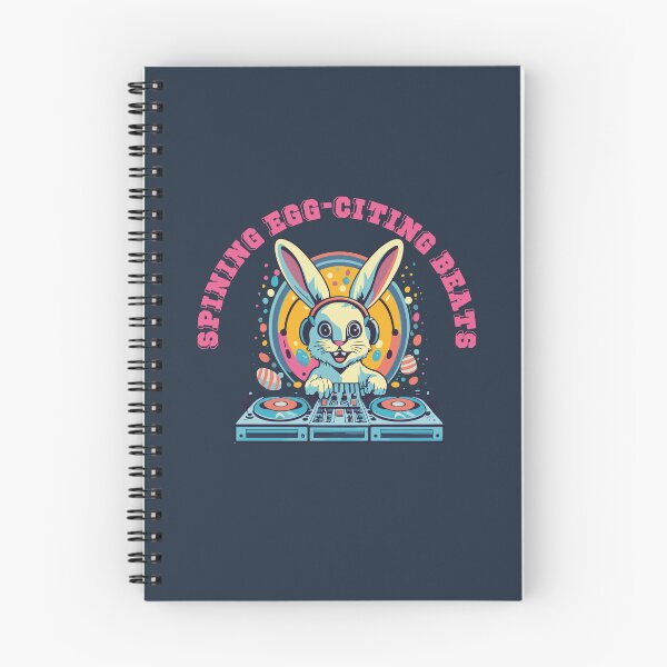 Item preview, Easter Bunny spinning some egg-citing beats designed and sold by Shop Deebo.